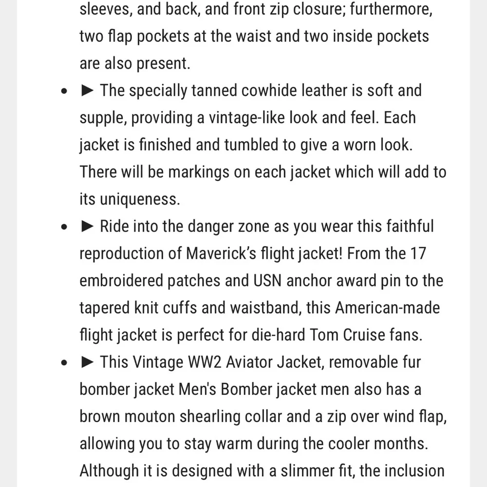 Men's Cockpit Aviator Leather Bomber Jacket with Patches L Large - Picture 16 of 16